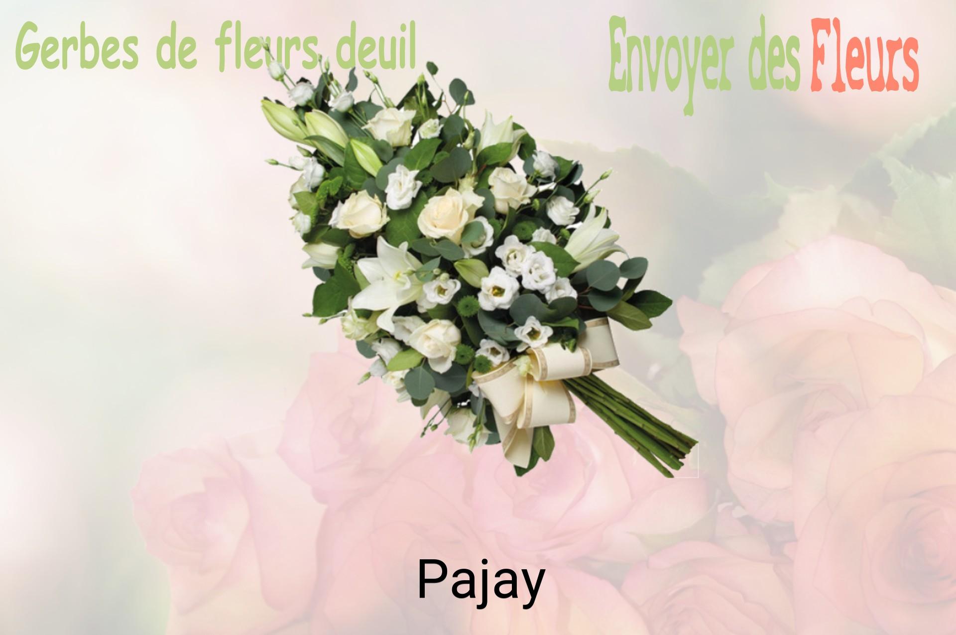 Gerbe de fleurs de deuil livrée à Pajay